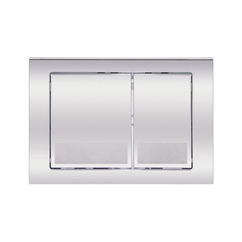 Клавіша змиву Nest 150x220x13 мм, Chrome, квадратна QT0111M06028CRM Qtap QTAP