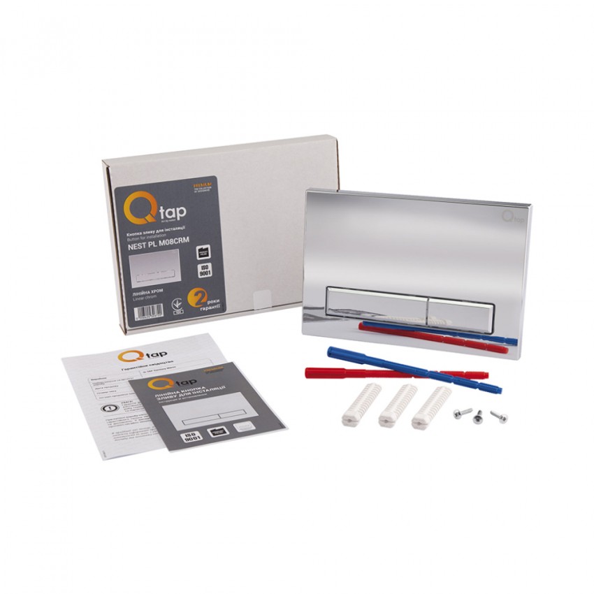 Клавіша змиву Nest 150x220x13 мм, Chrome, лінійна QT0111M08381CRM Qtap QTAP фото 4