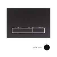 Клавіша змиву Nest 150x220x13 мм, Matt Black, лінійна QT0111M08V1091MB Qtap QTAP фото 3