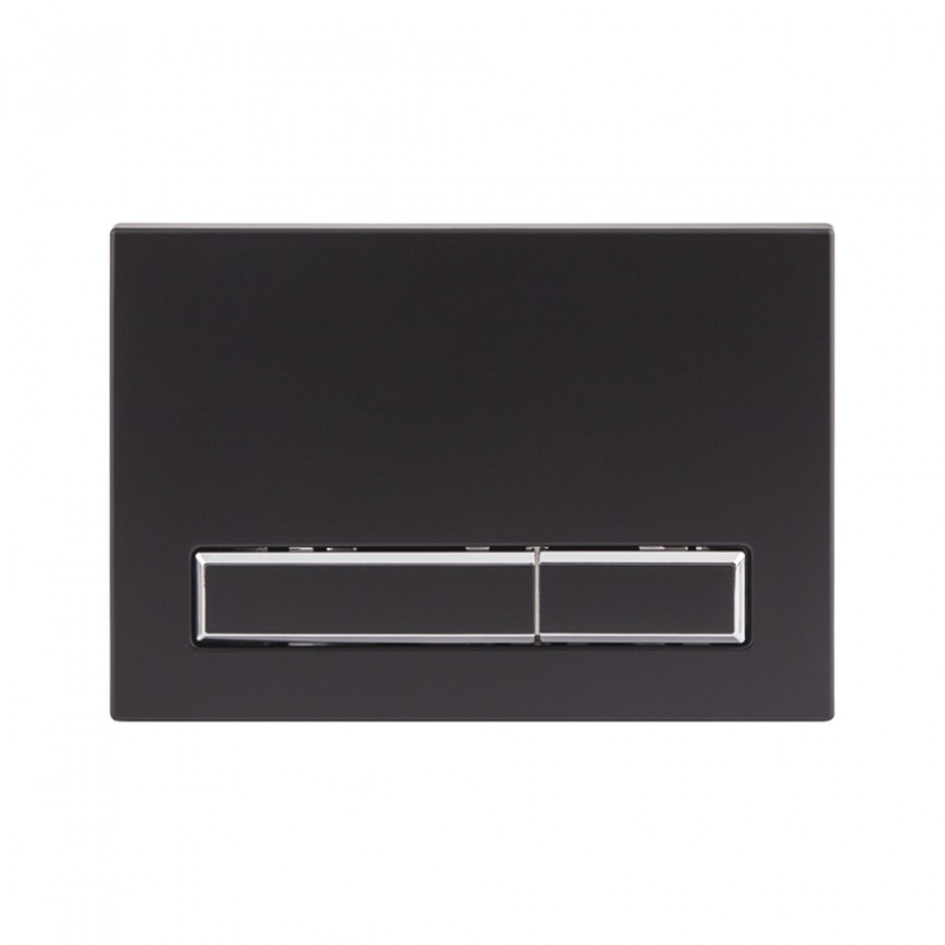 Клавіша змиву Nest 150x220x13 мм, Matt Black, лінійна QT0111M08V1091MB Qtap QTAP