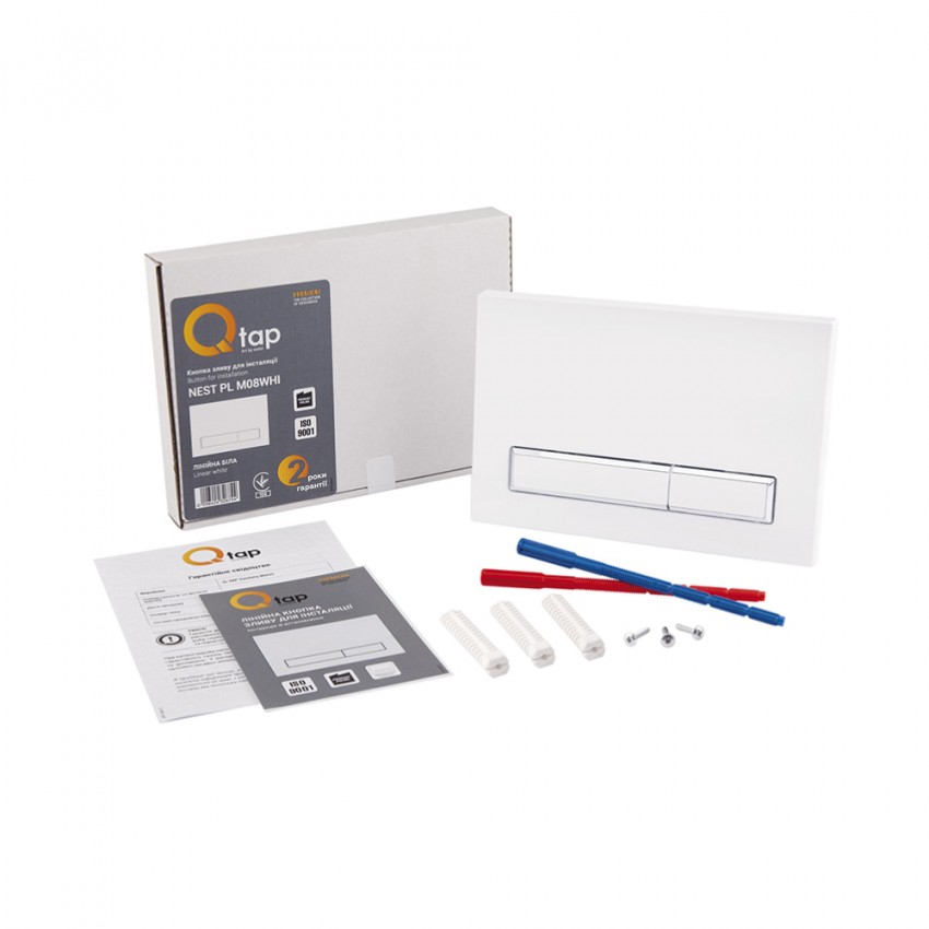 Клавіша змиву Nest 150x220x13 мм, White, лінійна QT0111M08V1384W Qtap QTAP фото 4