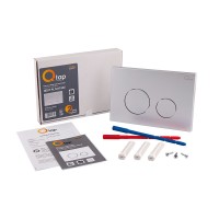 Клавіша змиву Nest 150x220x13 мм, Satin, кругла QT0111M11111SAT Qtap QTAP фото 4