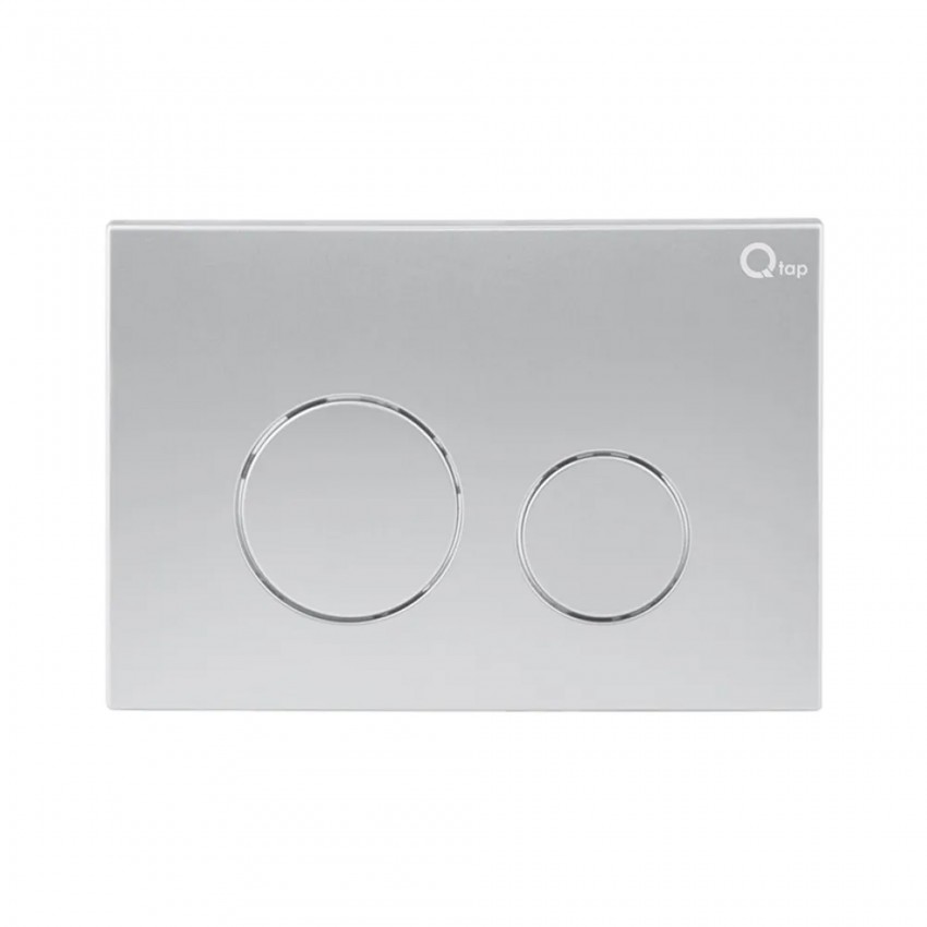 Клавіша змиву Nest 150x220x13 мм, Satin, кругла QT0111M11111SAT Qtap QTAP