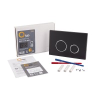 Клавіша змиву Nest 150x220x13 мм, Matt Black, кругла QT0111M11V1146MB Qtap QTAP фото 4