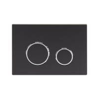 Клавіша змиву Nest 150x220x13 мм, Matt Black, кругла QT0111M11V1146MB Qtap