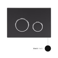 Клавіша змиву Nest 150x220x13 мм, Matt Black, кругла QT0111M11V1146MB Qtap QTAP фото 3