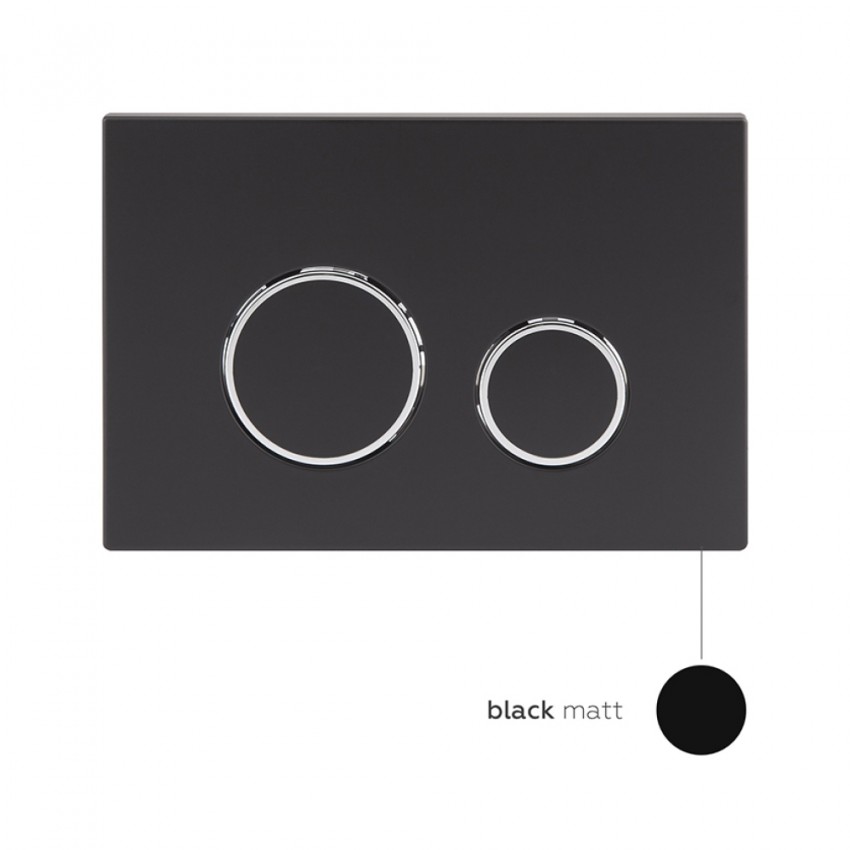 Клавіша змиву Nest 150x220x13 мм, Matt Black, кругла QT0111M11V1146MB Qtap QTAP фото 3