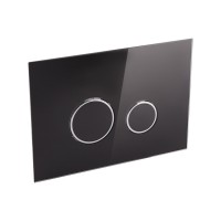 Комплект: Qtap Nest ST Інсталяція для унітазу 4 в 1 (Клавіша змиву 175х245х4 мм, Glass Black, кругла) QTAP фото 4