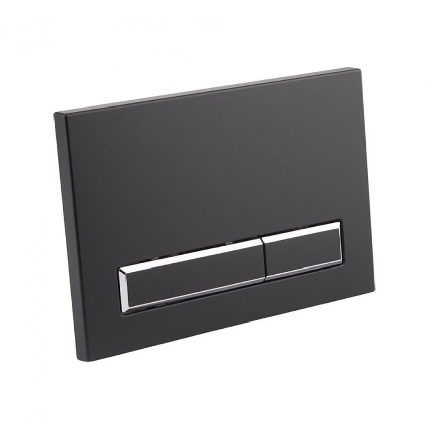 Комплект: Qtap Nest ST Інсталяція для унітазу 4 в 1 (Клавіша змиву 150x220x13 мм, Matt Black, лінійна) QTAP фото 4