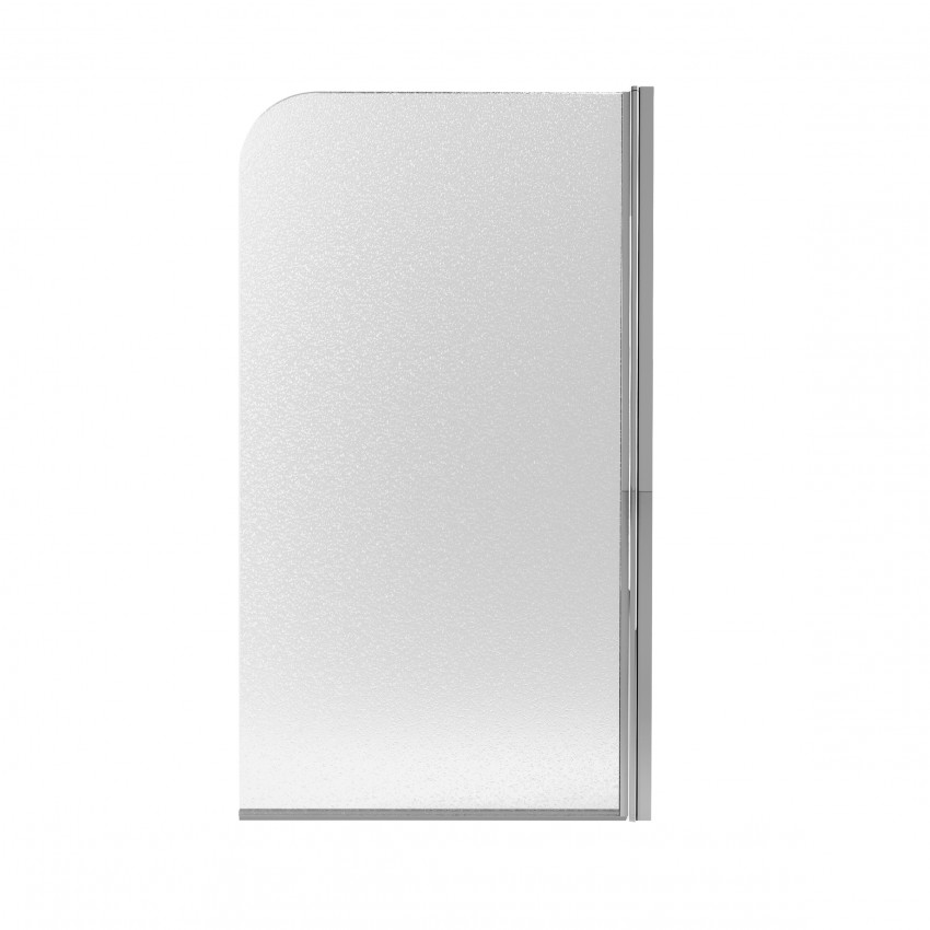 Шторка для ванни Standard CRM407513APR, 75x140 см, скло 6 мм Pear, розпашна, права Qtap QTAP