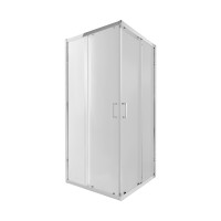 Душова кабіна Taurus CRM1099SC6, 90х90 см, квадратна, скло 6 мм Clear, CalcLess, розсувна, без піддону Qtap