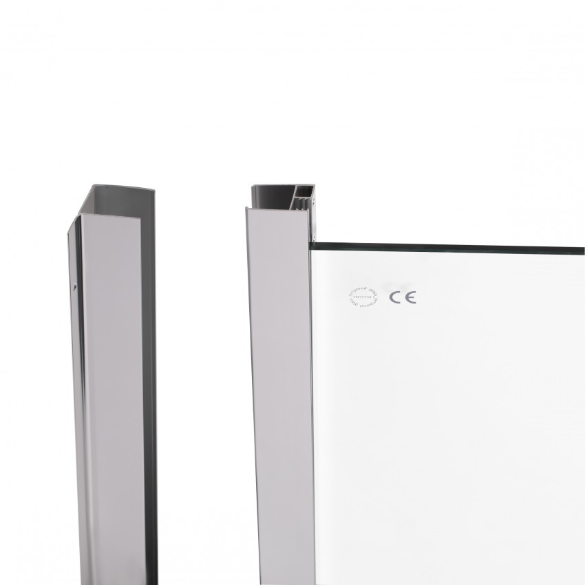 Душова кабіна Taurus CRM1011AC6, 100х100 см, полукругла, скло 6 мм Clear, CalcLess, розсувна, без піддону Qtap QTAP фото 4