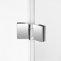 Душова кабіна Capricorn CRM1099SC6, 90х90 см, квадратна, скло 6 мм Clear, CalcLess, розпашна, без піддону Qtap QTAP фото 4