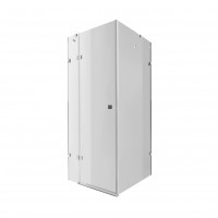 Душова кабіна Capricorn CRM1011SC6, 100х100 см, квадратна, скло 6 мм Clear, CalcLess, розпашна, без піддону Qtap