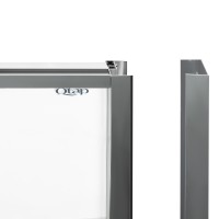 Душова кабіна Scorpio CRM10995-AC6, 90х90 см, п'ятикутна, скло 6 мм Clear, CalcLess, розпашна, без піддону Qtap QTAP фото 4
