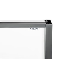 Душова кабіна Scorpio CRM10995-AC6, 90х90 см, п'ятикутна, скло 6 мм Clear, CalcLess, розпашна, без піддону Qtap QTAP фото 3