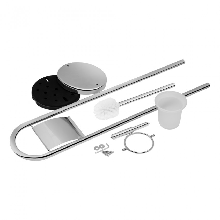 Йоржик підлоговий Oreo 0507, Chrome/White (матове скло) LDORE0507CRM32480 Lidz LIDZ фото 3