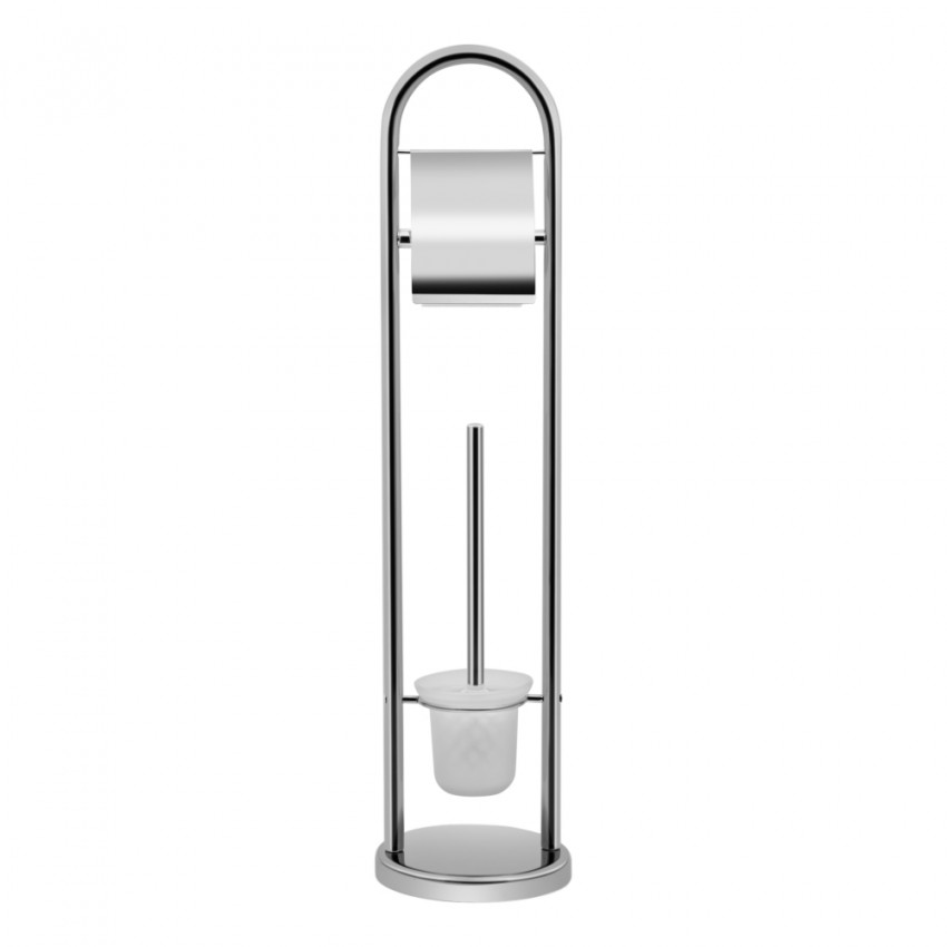 Йоржик підлоговий Oreo 0507, Chrome/White (матове скло) LDORE0507CRM32480 Lidz LIDZ