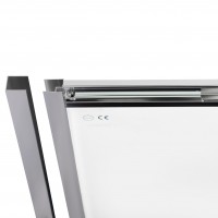 Двері в нішу Taurus CRM201-11.C6 скло 6 мм Clear, CalcLess регу. профіль 97-108х185 см, розсувні Qtap QTAP фото 3