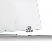 Двері в нішу Taurus CRM201-11.C6 скло 6 мм Clear, CalcLess регу. профіль 97-108х185 см, розсувні Qtap QTAP фото 4