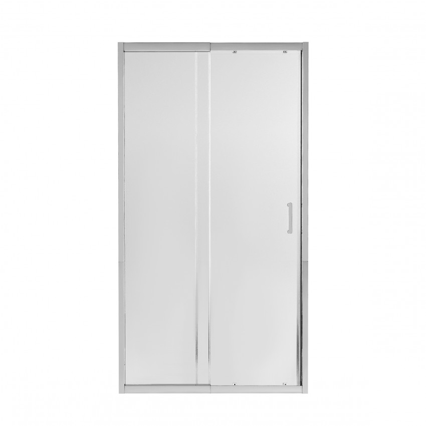Двері в нішу Taurus CRM201-11.C6 скло 6 мм Clear, CalcLess регу. профіль 97-108х185 см, розсувні Qtap QTAP