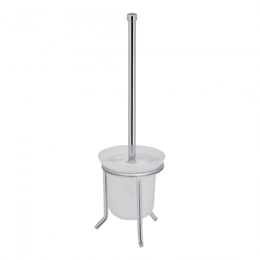 Йоржик підлоговий Oreo 0504, Chrome/White (матове скло) LDORE0504CRM32477 Lidz LIDZ