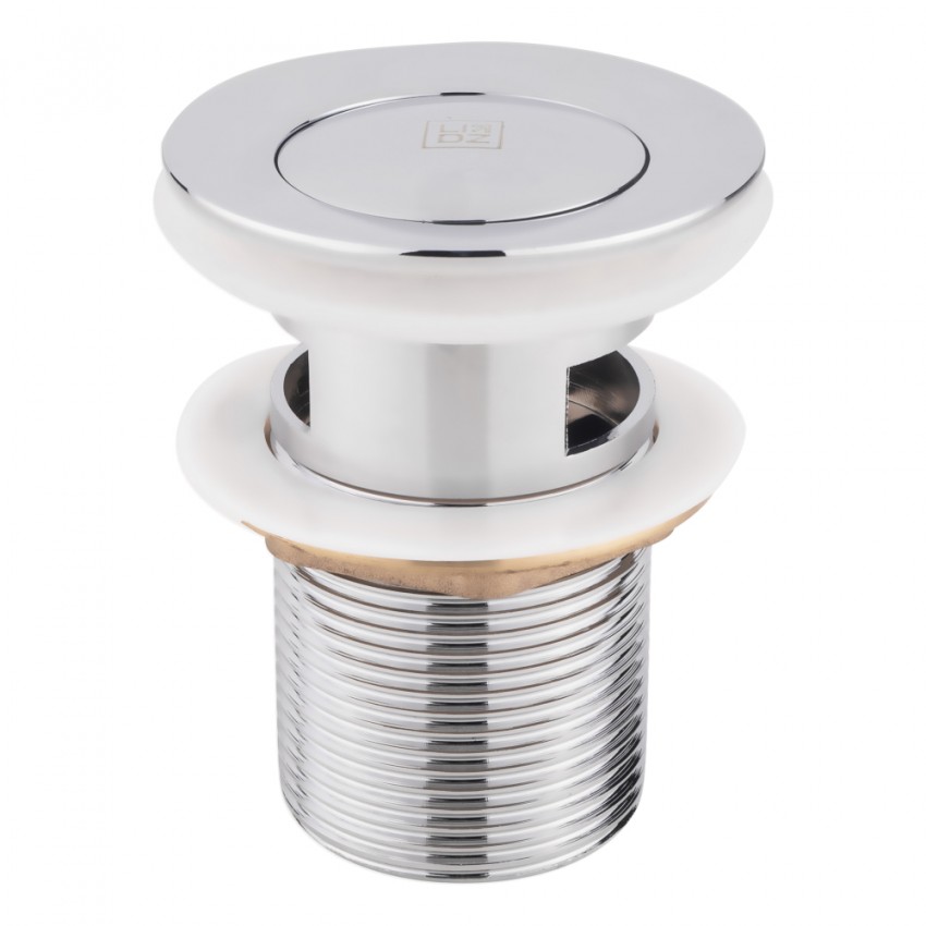 Донний клапан Tani 004, Chrome, нажимний, 1 1/4nquot;, з переливом LDTAN004CRM32527 Lidz LIDZ