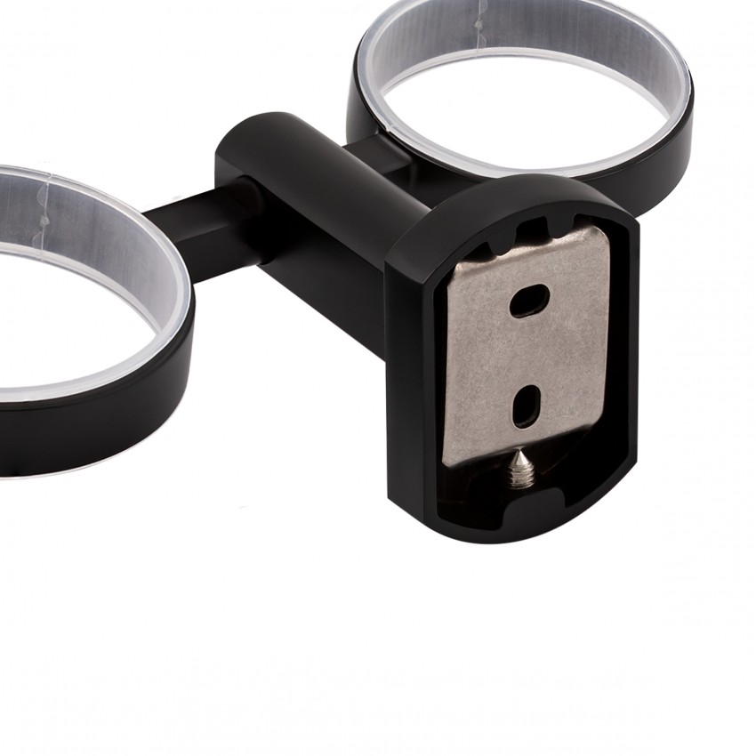 Склянка з тримачем подвійна Liberty, Black настінна QTLIBBLM1155 Qtap QTAP фото 2