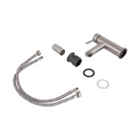Змішувач для раковини низький Aria 001F, Nickel (k35) LDARI001FNKS34937 Lidz LIDZ фото 3