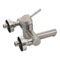Змішувач для ванни Aria 006, Nickel (k35) з поворотним виливом та душовим гарнітуром LDARI006NKS34940 Lidz LIDZ фото 2