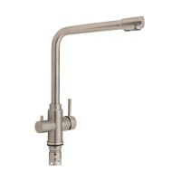 Змішувач для кухні Aria 020F1, Nickel (k35) з підключенням для питної води LDARI020F1NKS34941 Lidz