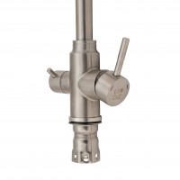 Змішувач для кухні Aria 020F1, Nickel (k35) з підключенням для питної води LDARI020F1NKS34941 Lidz LIDZ фото 3