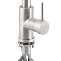 Змішувач для кухні Aria 015FL1, Nickel (k35) з висувним виливом LDARI015FL1NKS34944 Lidz LIDZ фото 2