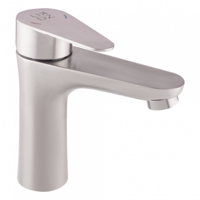 Змішувач для раковини низький Vida 001F, Nickel (k35) LDVID001FNKS34954 Lidz LIDZ
