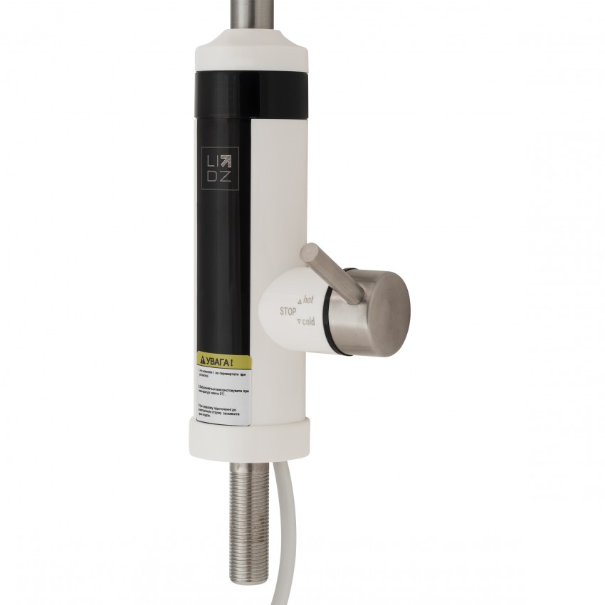 Проточний кран-водонагрівач кухонний Warm 059, White/Nickel для кухні LDWAR059WNK35878 Lidz LIDZ фото 3