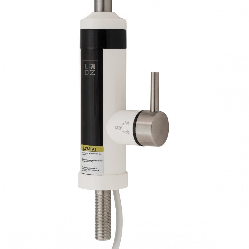 Проточний кран-водонагрівач кухонний Warm 059, White/Nickel для кухні LDWAR059WNK35878 Lidz LIDZ фото 2