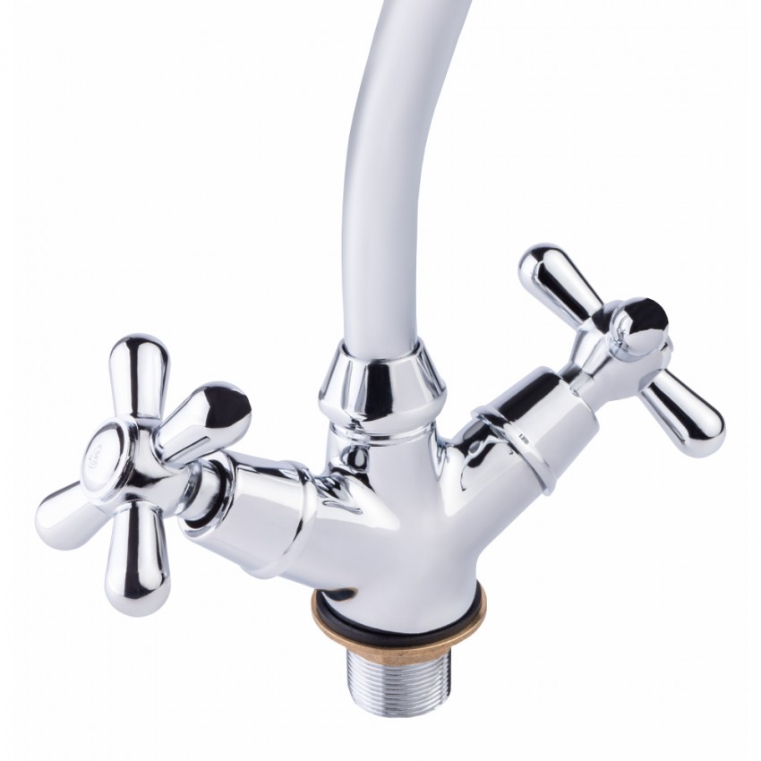 Змішувач для кухні Dominox 271F, Chrome двовентильний LDDOM271FCRM35535 Lidz LIDZ фото 2