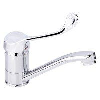 Змішувач для раковини Watt 002M, Chrome (k40) з поворотним виливом LDWAT002MCRM34861 Lidz