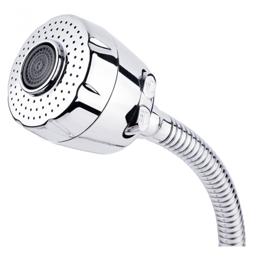 Змішувач для кухні Lamb 274F, Chrome двовентильний з гнучким виливом LDLAM274FCRM35074 Lidz LIDZ фото 4