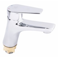 Змішувач для раковини низький Gloria 001F, Chrome (k35) LDGLO001FCRM35116 Lidz