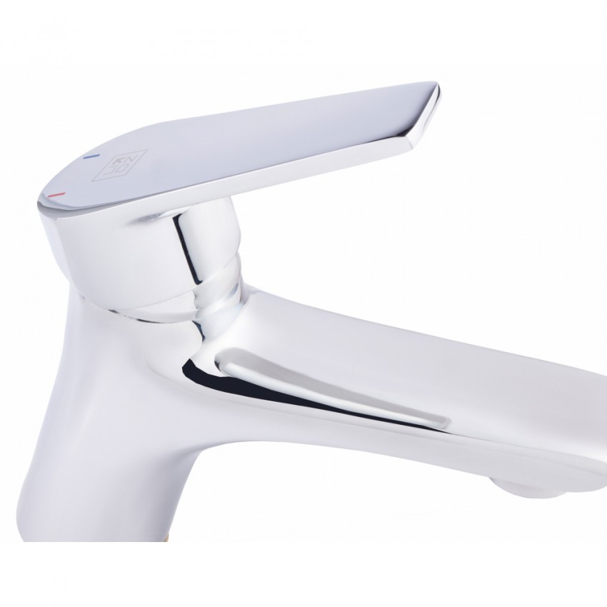 Змішувач для раковини низький Gloria 001F, Chrome (k35) LDGLO001FCRM35116 Lidz LIDZ фото 2