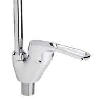 Змішувач для кухні Agata 008F4, Chrome (k40) з гнучким виливом LDAGA008F4CRM35126 Lidz LIDZ фото 2