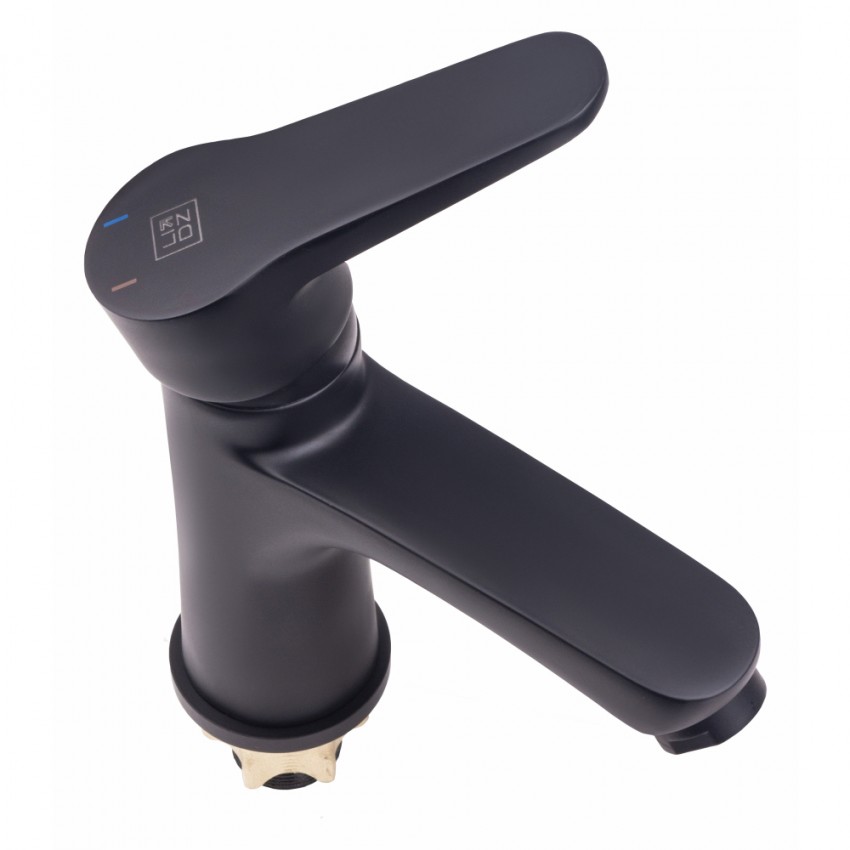 Змішувач для раковини низький Nicole 001F, Black (k35) LDNIC001FBLA35178 Lidz LIDZ фото 2