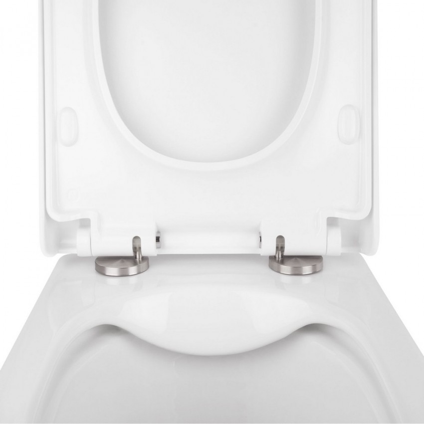 Готове рішення Qtap для ванної кімнати: підвісний унітаз Tern Rimless + комплект інсталяції Nest 4 в 1 (кругла клавіша Satin) QTAP фото 3