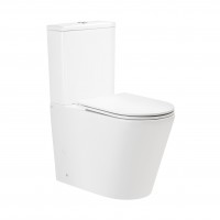 Унітаз підлоговий Scorpio Rimless 680×360×840 мм, White, з сидінням Slim Duroplast/ Soft-close/ Quick Release QT14226002W Qtap
