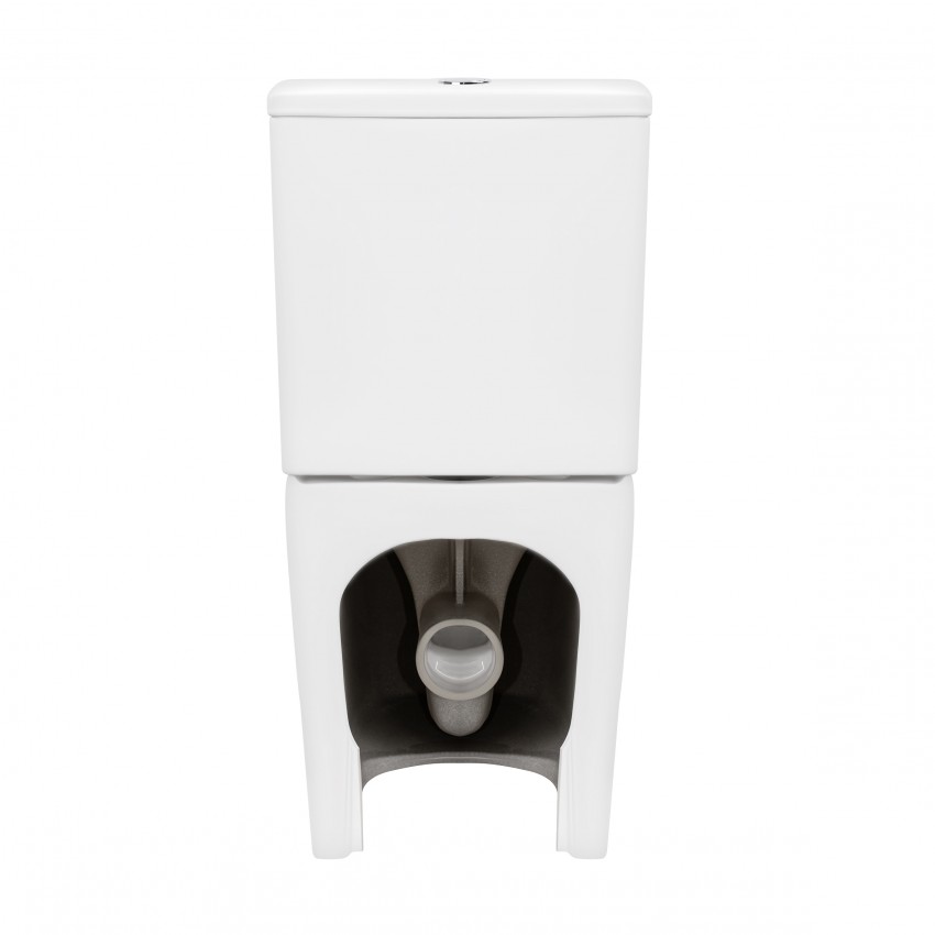 Унітаз підлоговий Scorpio Rimless 680×360×840 мм, White, з сидінням Slim Duroplast/ Soft-close/ Quick Release QT14226002W Qtap QTAP фото 4