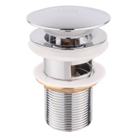 Донний клапан Tani 003, Chrome, нажимний, 1 1/4nquot;, з переливом LDTAN003CRM32526 Lidz