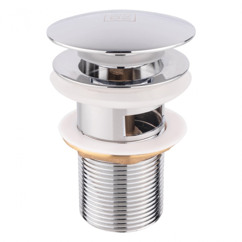 Донний клапан Tani 003, Chrome, нажимний, 1 1/4nquot;, з переливом LDTAN003CRM32526 Lidz LIDZ