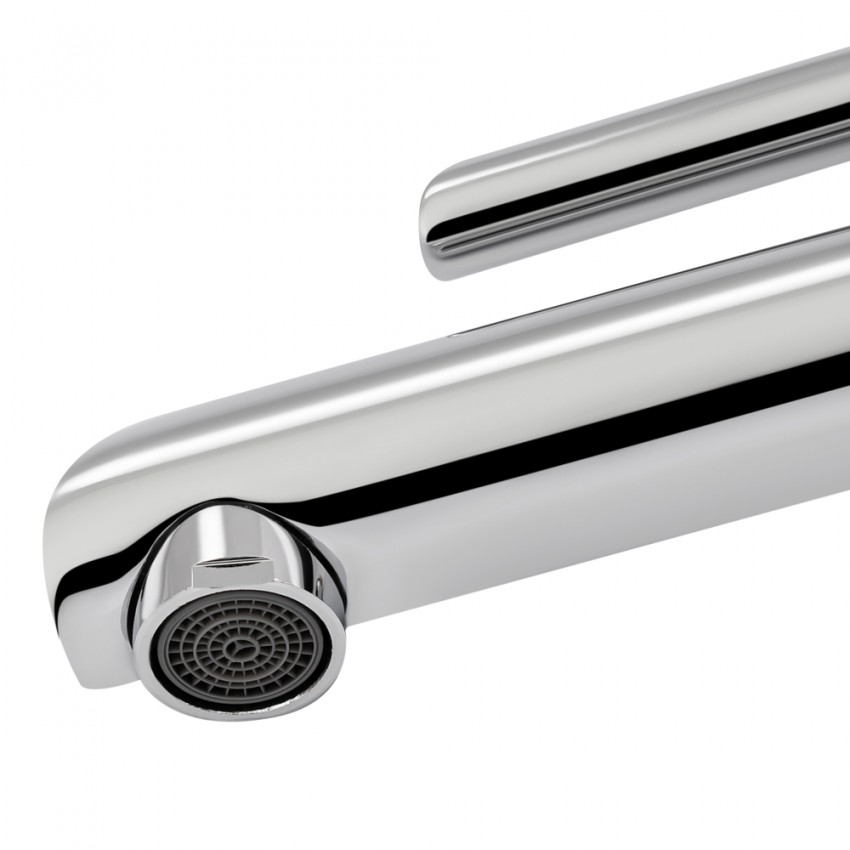 Змішувач для раковини низький Grand, Chrome (k35) QTGRACRM001F Qtap QTAP фото 4
