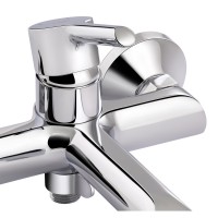 Змішувач для ванни Grand, Chrome (k35) з душовим гарнітуром QTGRACRM006 Qtap QTAP фото 3